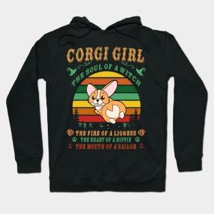 Corgi Girl - Witch - Lioness - Hippie - Sailor (85) Hoodie